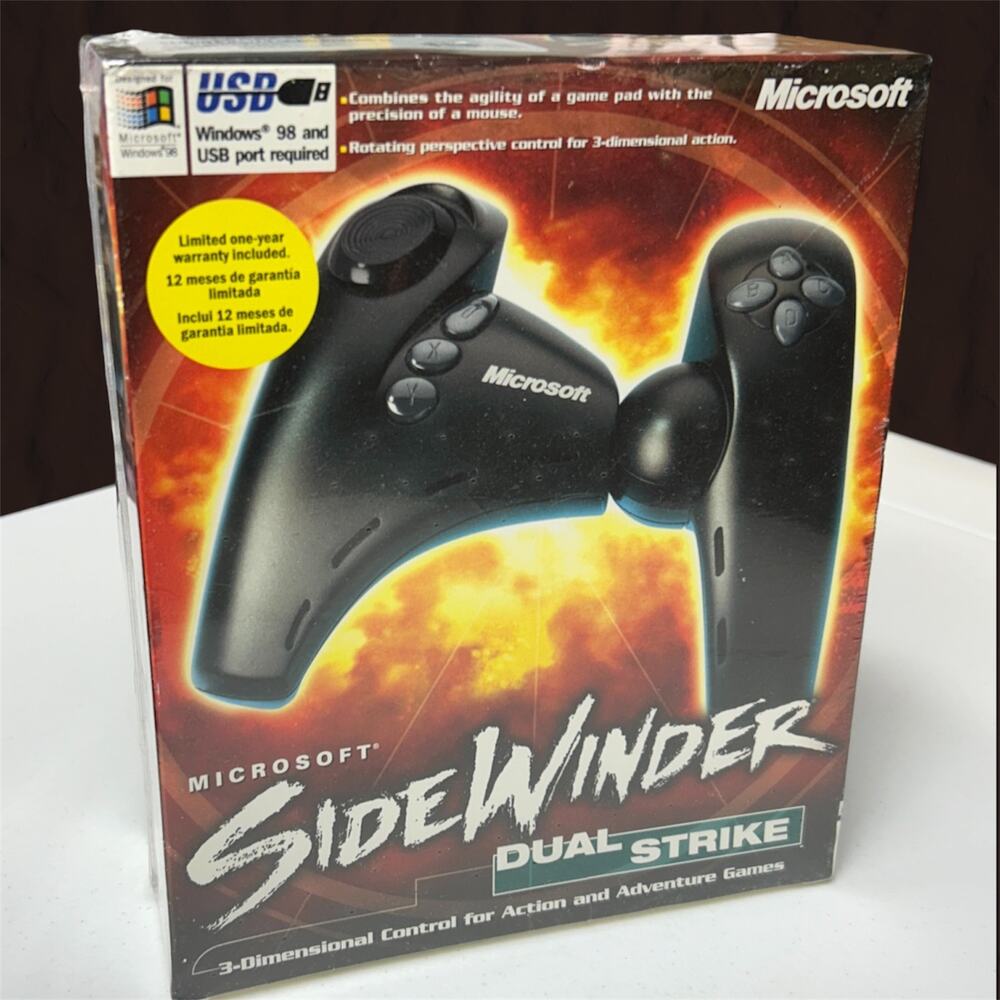 Microsoft Windows 98 Sidewinder Dual Strike USB PC Controller Gamepad NEW Sealed
